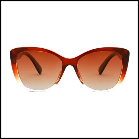Polarized Cat Eye Sunglasses Vintage Square Frame UV400 Protection main image 4